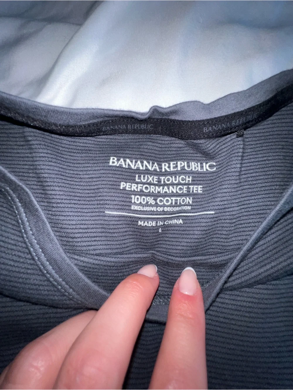 Banana Republic Charcoal Short Sleeve Sleep Top